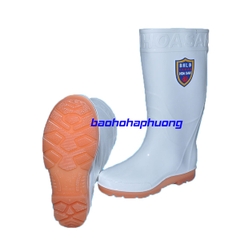 Ủng bảo hộ hoa san nam màu trắng