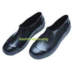 Ủng Cao Su Thấp Cổ Hoa San Nữ 018 Màu Đen