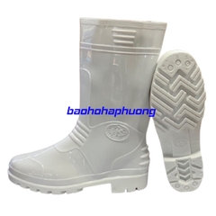 Ủng Lao Động Hoa San 01 Màu Trắng