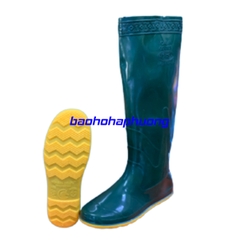 Ủng Lội Nước Hái Rau Màu Xanh Đế Vàng