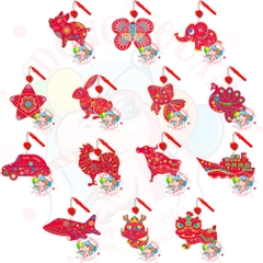 Đèn Trung thu nhựa kiếng NK (14 mẫu)