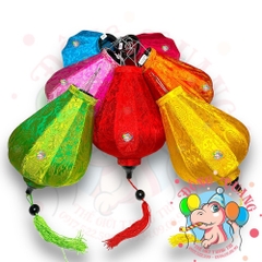 Combo 10 lồng đèn Hội An vải gấm