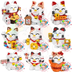 Mô hình Mèo thần tài lắp ráp (9 mẫu)