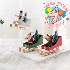 Xe trượt tuyết treo cây thông (03 mẫu)