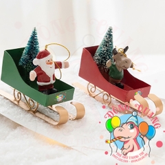 Xe trượt tuyết treo cây thông (03 mẫu)
