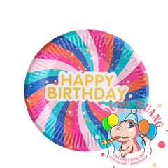 Bộ ly, đĩa chủ đề cầu vồng (set 10)