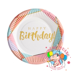 Bộ ly, đĩa chủ đề sắc màu 2 (set 10)