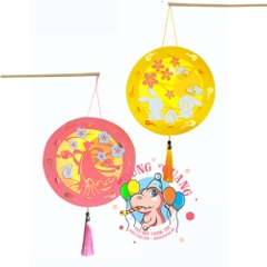 Đèn Trung thu Thỏ ngọc giấy tròn