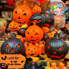 Bí ngô Halloween có nắp