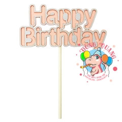 Topper bánh kem Happy Birthday 1