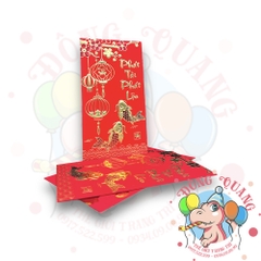 Set 6 bao lì xì đỏ may mắn (bản dài)