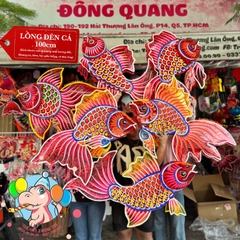Đèn Trung thu Cá chép nhảy giấy kiếng (cỡ lớn)