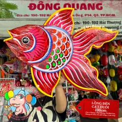 Đèn Trung thu Cá hai đuôi giấy kiếng (cỡ lớn)
