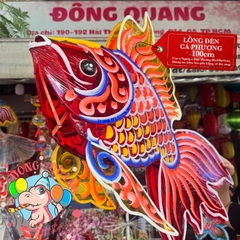Đèn Trung thu Cá chép phượng giấy kiếng (cỡ lớn)