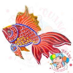 Đèn Trung thu Cá chép phượng giấy kiếng (cỡ lớn)