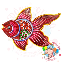 Đèn Trung thu Cá hai đuôi giấy kiếng (cỡ lớn)