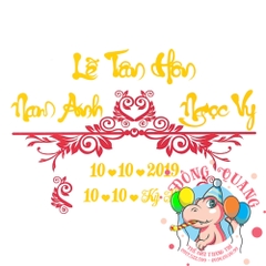 Chữ cưới xốp (mẫu 11)