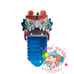 Đầu lân giấy lắp ráp thủ công (mẫu 1)