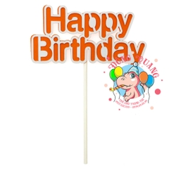 Topper bánh kem Happy Birthday 1