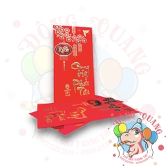Set 6 bao lì xì đỏ may mắn (bản dài)