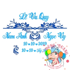 Chữ cưới xốp (mẫu 13)