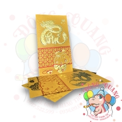 Set 6 bao lì xì vàng may mắn (bản dài)