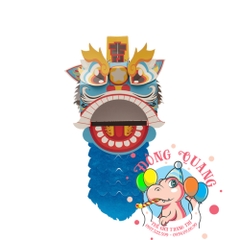 Đầu lân giấy lắp ráp thủ công (mẫu 2)