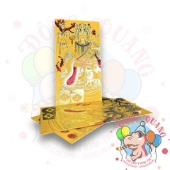 Set 6 bao lì xì vàng may mắn (bản dài)