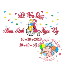 Chữ cưới xốp (mẫu 18)