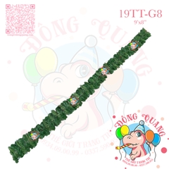 Dây trang trí đầu tròn 2 loại lá phun sơn