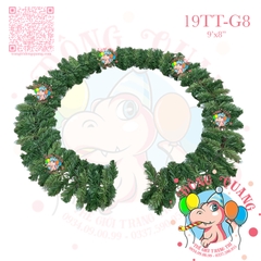 Dây trang trí đầu tròn 2 loại lá phun sơn