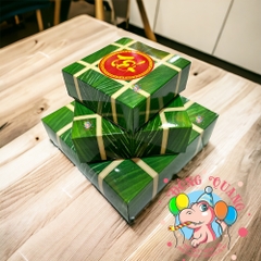 Bánh chưng, tét, dưa hấu giấy xếp