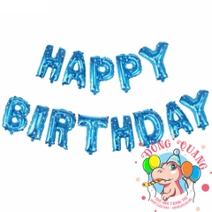 Bong bóng chữ Happy birthday (chữ dày - 5 mẫu)