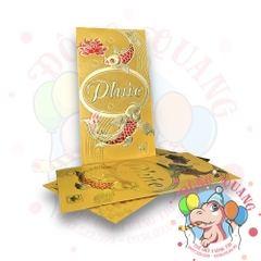 Set 6 bao lì xì vàng may mắn (bản dài)