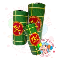 Bánh chưng, tét, dưa hấu giấy xếp