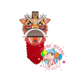 Đầu lân giấy lắp ráp thủ công (mẫu 2)