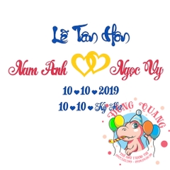 Chữ cưới xốp (mẫu 20)