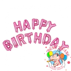 Bong bóng chữ Happy birthday (chữ dày - 5 mẫu)