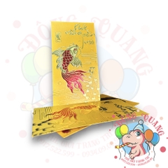 Set 6 bao lì xì vàng may mắn (bản dài)