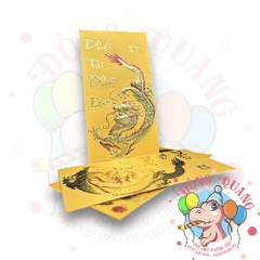Set 6 bao lì xì vàng may mắn (bản dài)