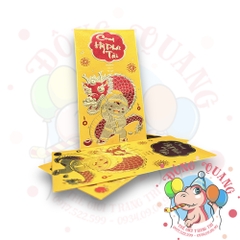 Set 6 bao lì xì vàng may mắn (bản dài)
