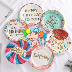 Bộ ly, đĩa chủ đề hoa lá (set 10)