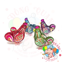 Đèn giấy kiếng khung tre mini