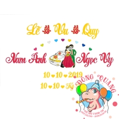 Chữ cưới xốp (mẫu 29)