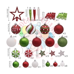 Set 100 phụ kiện giáng sinh kiểu 1