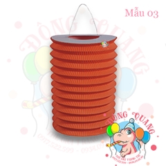 Đèn giấy xếp hình trụ đơn sắc (tròn)