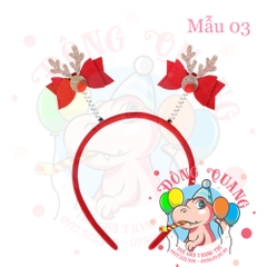 Cài tóc Giáng sinh (16 mẫu)