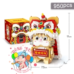 Mô hình Mèo Trung thu lắp ráp