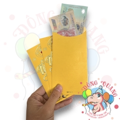 Set 6 bao lì xì vàng may mắn (bản dài)