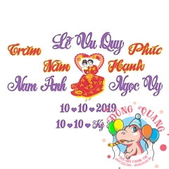 Chữ cưới xốp (mẫu 30)